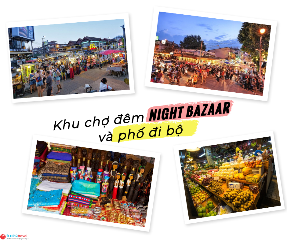khu chợ đêm night bazaar và phố đi bộ