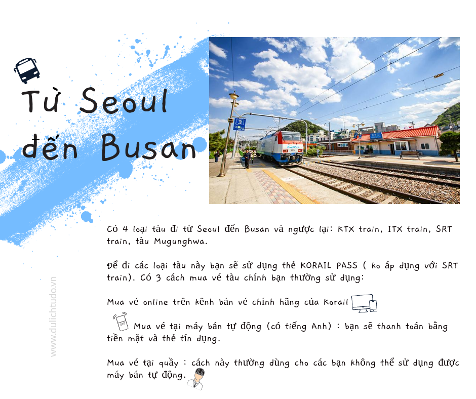 từ seoul đến busan