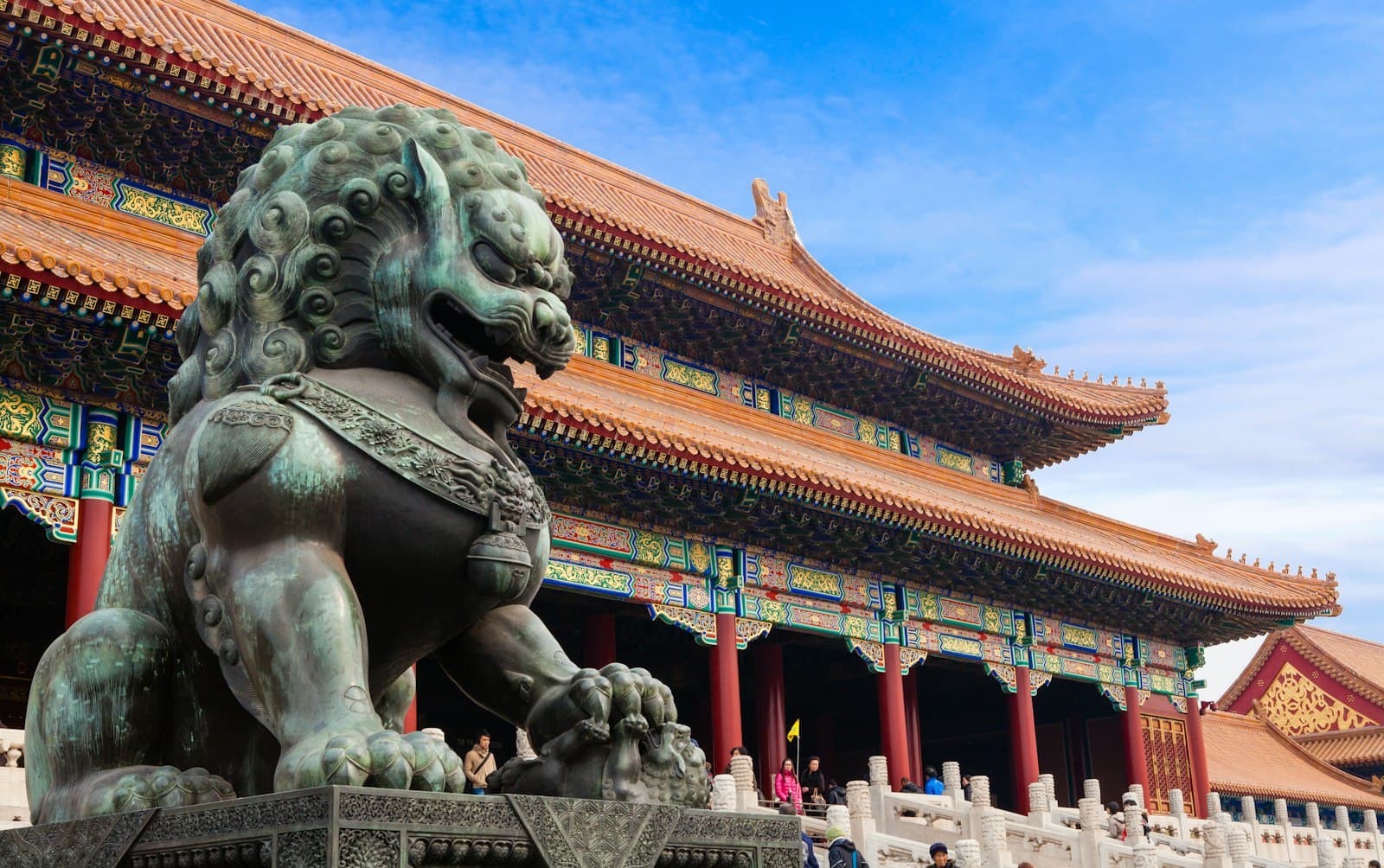 Sư tử đồng trước điện Thái Hòa trong Tử Cấm Thành, Bắc Kinh